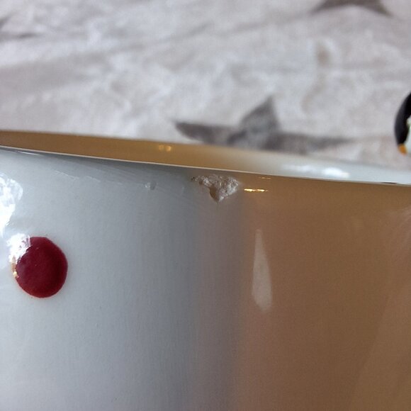 Global‎ Design Connections Mug Polka Dots Penguin Kate Williams Coffee Tea - Picture 7 of 7